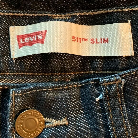 Levi’s 511 dark wash jeans. Size 28x28 - Picture 2 of 11